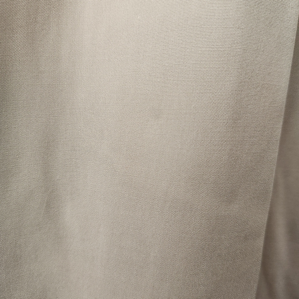 Vintage Louis Feraud Silk Skirt Women's Straight Pencil Off White Khaki Size 12 - Picture 5 of 12